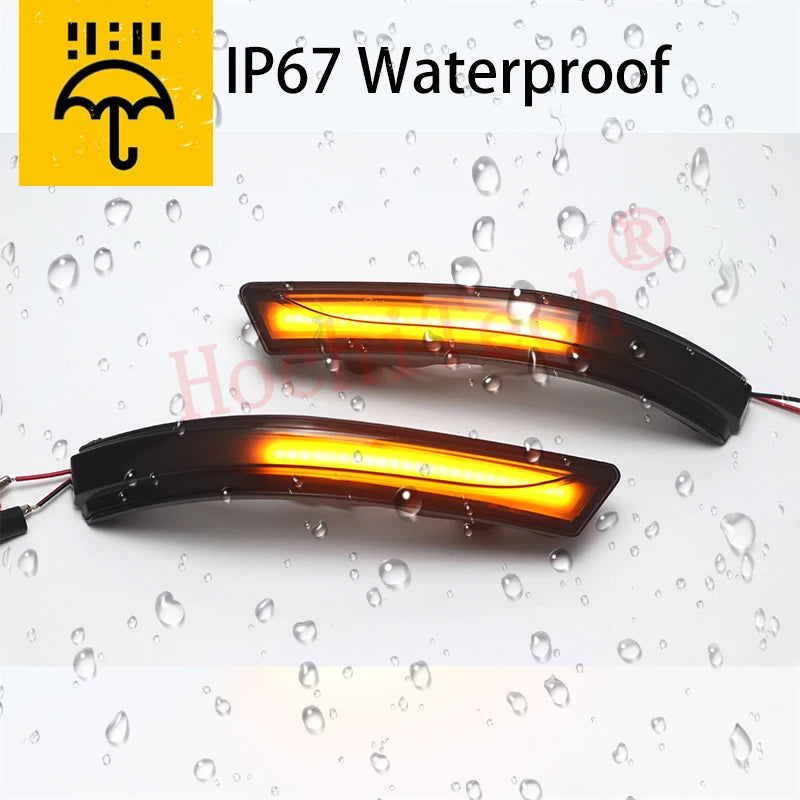 For Hyundai I30 / I30N PD Hatchback 2016-23 Elantra AD GT 16-22 2pcs Flowing Mirror Dynamic LED Turn Signal Light Car Styling