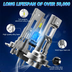 2pcs H7 LED headlight bulbs 30000lm, for Mercedes-Benz W169 W176 W204 W205