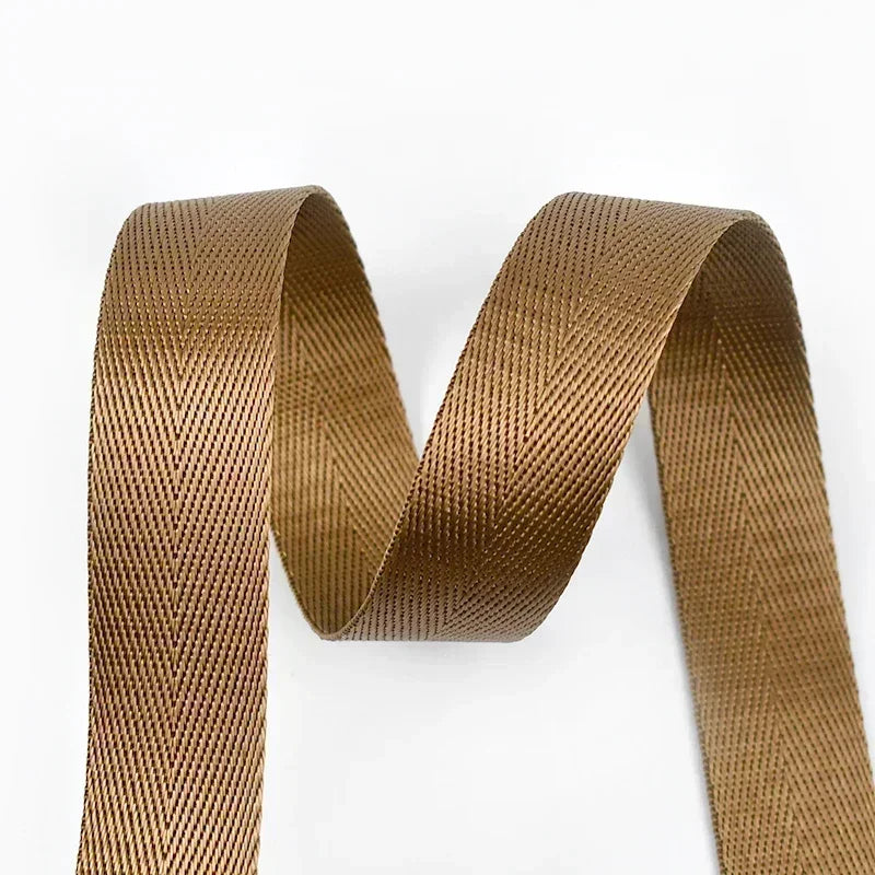 10Meters Meetee 1mm Thick 25mm Nylon Webbing Tape Backpack Strap Band Ribbon Seat Belt DIY Bag Binding Fabric Sewing Accessories
