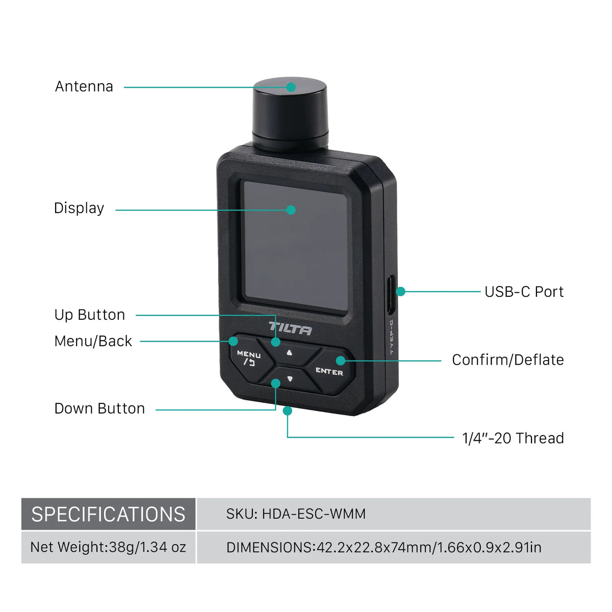 TILTA HDA-T15 Hydra Alien Mini Shock Absorbing Arm Car Shooting E-Suction Cup For DJI Osmo Pocket 4 Pocket 3 for insta360 X4