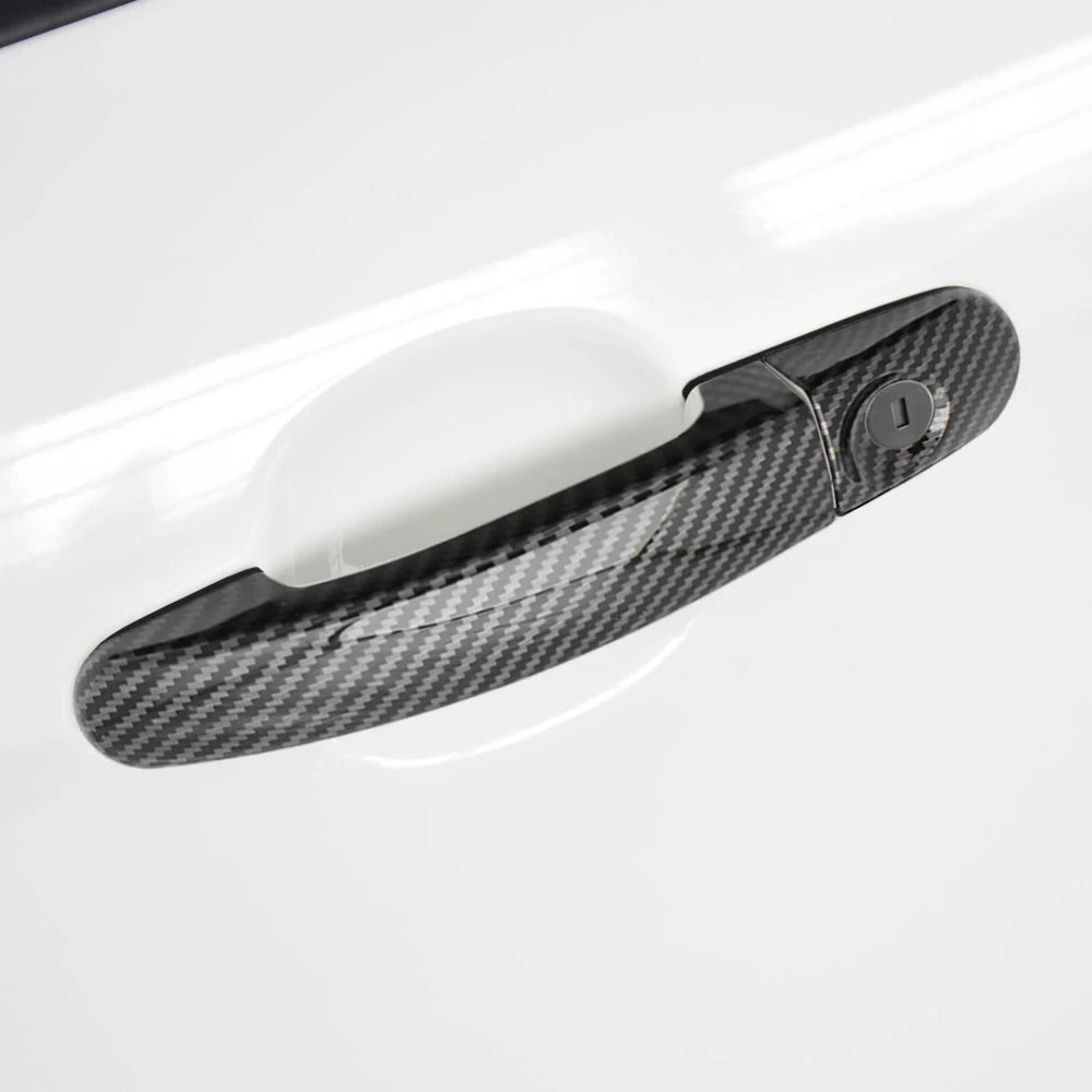 Door Handle Cover for Ford Focus 2 MK2 2005 - 2011 Focus 3 MK3 2012 - 2018 Car Door Handles 4Pcs Carbon Fiber Sticker Trim