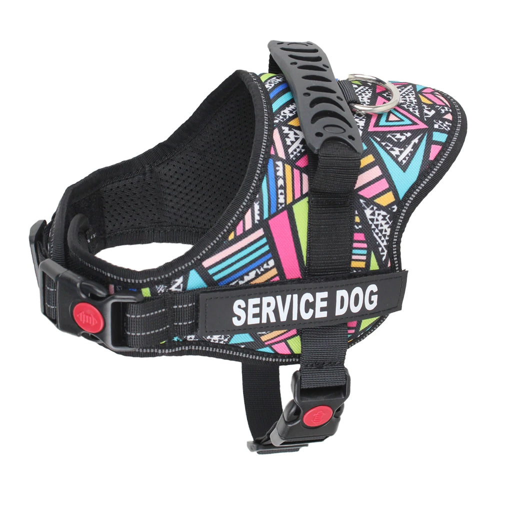 Dogs Harness Customizable Personalized Patches Dog Vest Eazy Control Handle Adjustable Backing Small Medium Large Pet Dog Collar