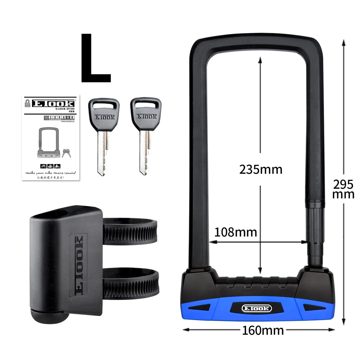 Ultimate Etook U-Lock: Unbreakable Security for Bikes & Motorcycles