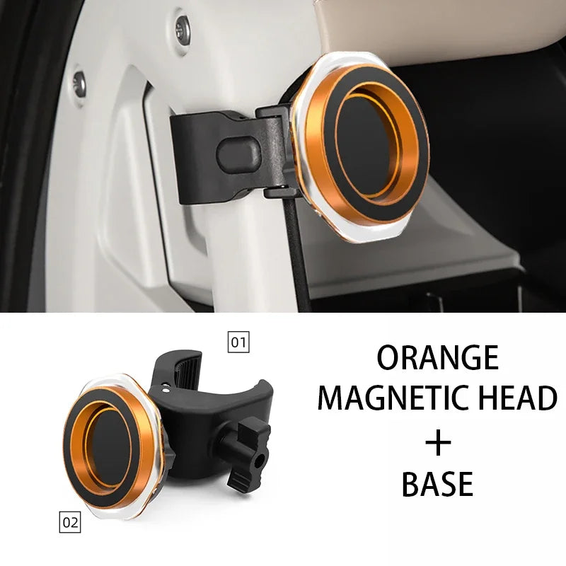 For BYD Denza B5 8 Leopard Car Magnetic Phone Holder Leopard 5 8 Gravity Navigation Mount Adjustable Ball Head Car Accessories