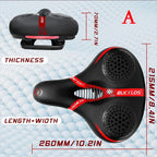 BUCKLOS Ergonomic Bicycle Saddle Shock-absorption Mountain Bike Seat Cushion Thicken Widen E-Bike Saddle Travel Bicycle Seat