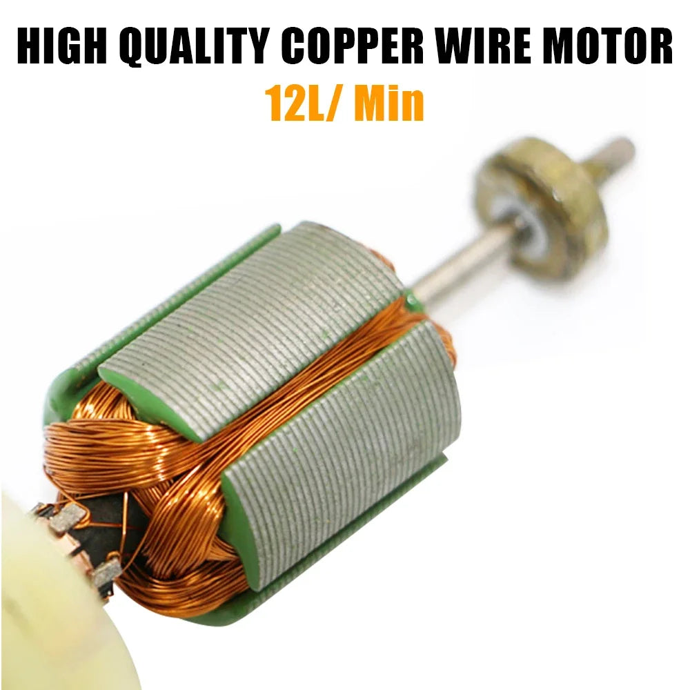 12V Electric Transfer Pump 12L Min Diesel Oil Water Fuel Change Truck Marine Car Utility Pump