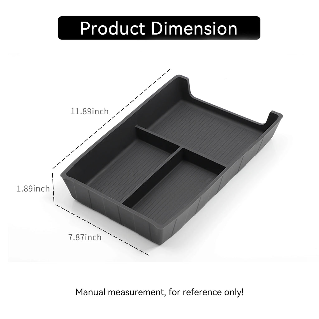LUCKEASY Center Console Lower Storage Box Organizer for BYD Sealion 07 EV 2024-2025, Black 1pc