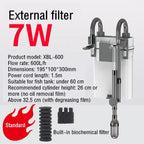 220V SUNSUN Aquarium Fish Tank Waterfall Filter External Water Pump Wall-mounted Circulation Filter Electric Remove Oil Film