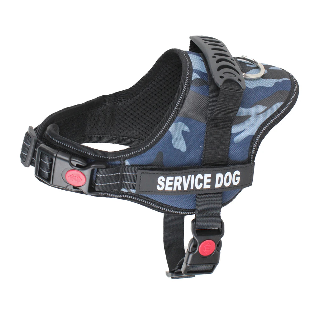 Dogs Harness Customizable Personalized Patches Dog Vest Eazy Control Handle Adjustable Backing Small Medium Large Pet Dog Collar