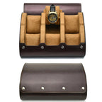 Watch Travel Case ,6 Slot Watch Roll Travel Case Organizer Display - PU Leather Watch Case - Watch Organizer  for Men & Women
