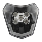 Motorcycle Headlight LED Enduro for KTM EXC XC SX MX XC 125 250 300 450 Universal Supermoto Dirt Bike Motocross Headlights Plate