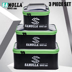 EVA Thicken Fishing Box Bag Waterproof Fishing Gear Boxes Live Fish Bucket Fishing Main Sub Line Float Storage Case Handbag
