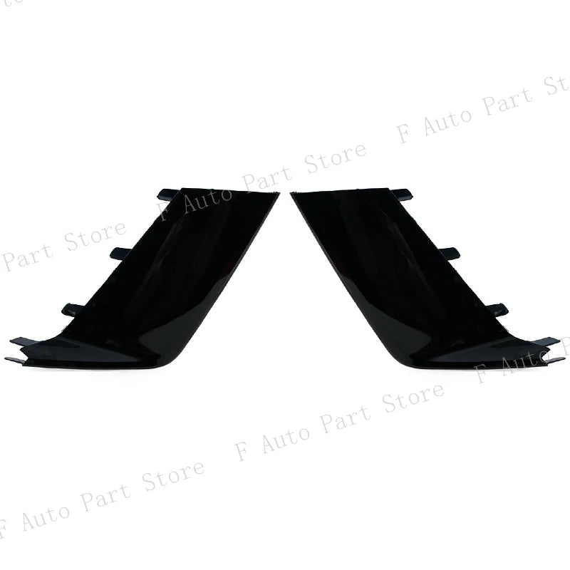 For Audi RS7 2009-2018 RS6 2011-2018 Car Front Bumper Fog Light Lamp Trim Molding Black Cover Frame Shell Cap Hood Lid