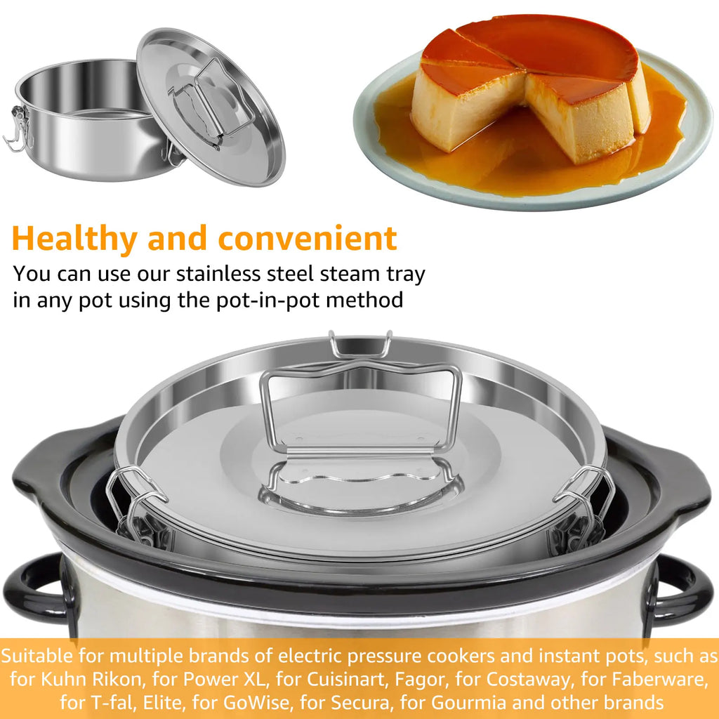 Flan Pan Mold Stainless Steel Cake Baking Flan Maker Flan Mold Set Chocolate Cheesecake Pans Kitchen Supplies Cake Baking Tools