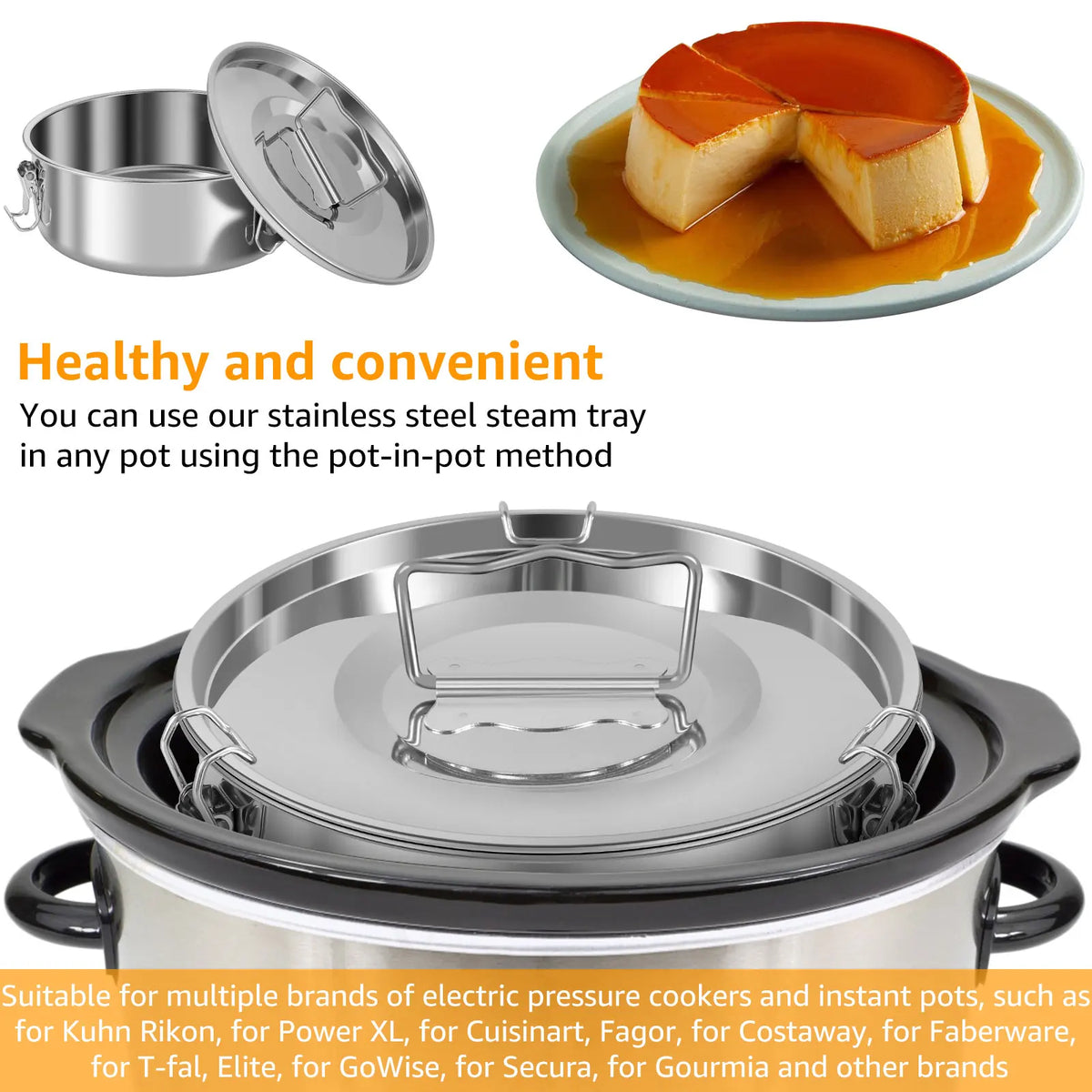 Flan Pan Mold Stainless Steel Cake Baking Flan Maker Flan Mold Set Chocolate Cheesecake Pans Kitchen Supplies Cake Baking Tools