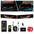2 PCS Devil‘s Eye LED Animation Screen Light Car Windshield Screen USB Plug-in DIY App Control Flexible Scrolling Text Display