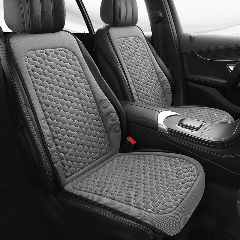 Car Front Seat Cushion Cover Non-Slip Breathable Polyester 4 Seasons 1pc