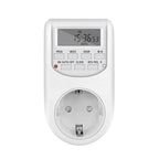 1pc EU Plug Timer Switch Digital Power Socket Energy Saving Adjustable Kitchen Timer Outlet Week Hour Programmable Timing Socket