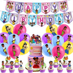 Cartoon Gracies Corner Theme DIY Balloons Party Supplies Birthday Banner Latex Balloon Decoration Cake Supplies Kid Girl gift