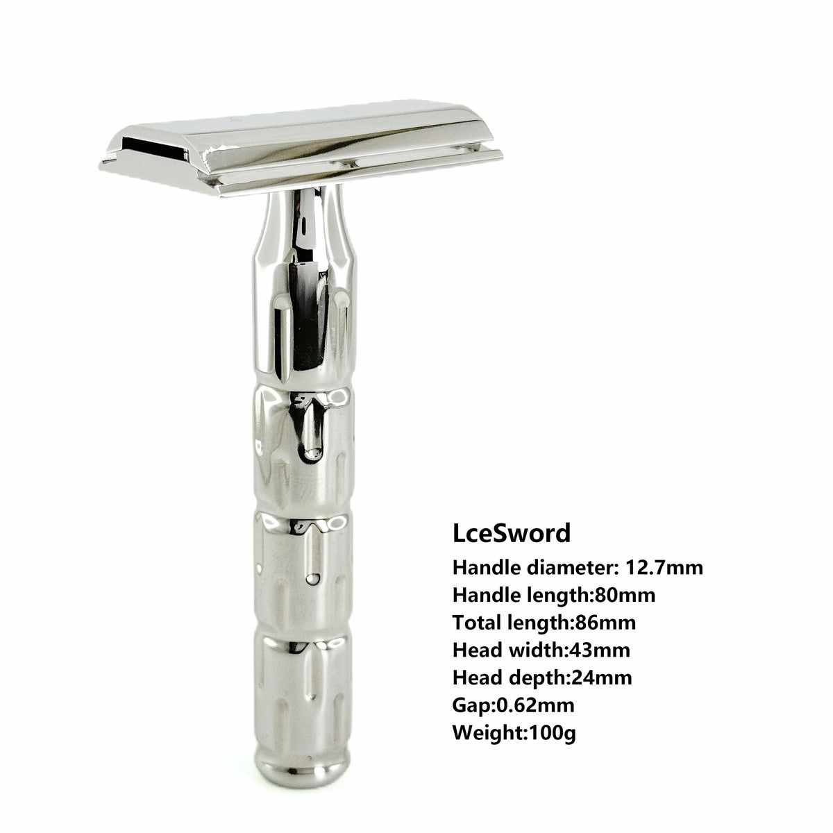 KAMPFE CNC Double Edge Manual Safety Beard Shaver for Men And Women Stainless Steel with 5 replacement blades