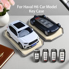 Car key fob case cover for Haval H6 (has light/no light) black or white