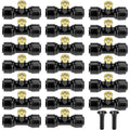 20 Pcs Misting System Nozzles Set Leakproof O- Clogged Mist Nozzles Fit for 1/4 Inch Misting Hose