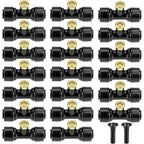 20 Pcs Misting System Nozzles Set Leakproof O- Clogged Mist Nozzles Fit for 1/4 Inch Misting Hose