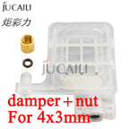 Jucaili 10pcs Transparent DX5 xp600 big ink damper for EPSON DX5 XP600 4720 I1600 printhead I3200 damper filter with nut