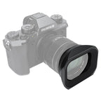 JJC Fuji 14/18-55 Metal Camera Lens Hood Sun Shade Compatible with Fujifilm XF14mm F2.8 R Lens & XF18-55mm F2.8-4 R LM OIS Lens