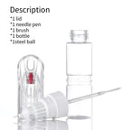 10pcs/lot paint-mending pen Dotted Pen+Drawing Pen Nail Art Tools 2 IN 1 Needle Brush Dual-use Empty Bottle Without Printing