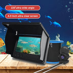 Dodosee 220° Underwater Fishing Camera Handheld 1080P 4.3'' LCD Fish Finder Portable Fish Depth Finder Water With Night Vision