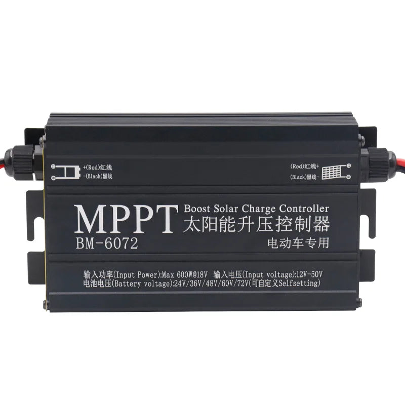 Snaterm MPPT 300W 400W 600W 24V/36V/48V/60V/72V Solar Boost Charge Controller For Electric Vehicle Charging Voltage Regulator