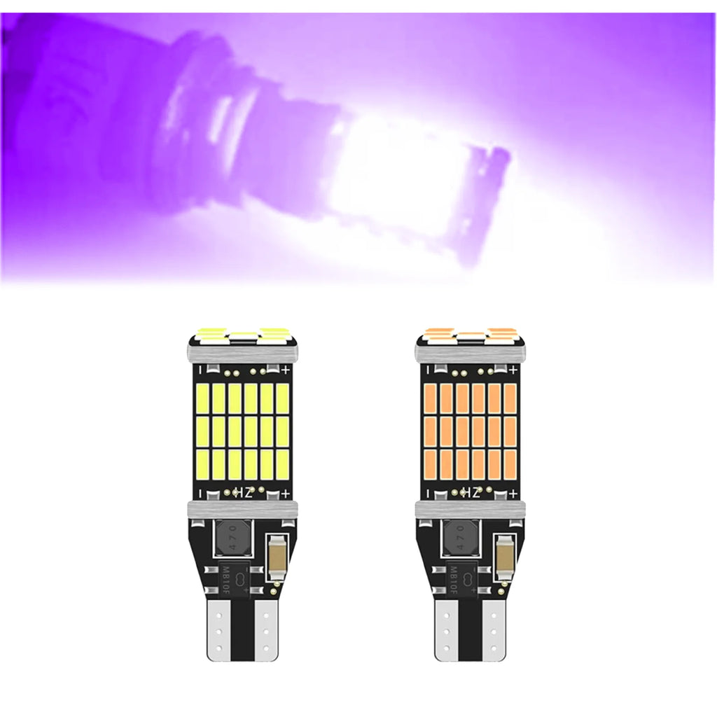 100Pcs T15 W16W 921 912 T16 902 LED Bulbs High Power 45pcs 4014SMD Super Bright 1200LM Replace For Car Reversing Light White Red