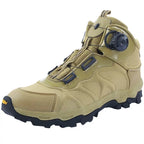 Lynjacye Brand ESDY Mid Cut Mens Hiking Boots with Quick Lace Knob Rock Climbing Shoes Women Anti Slip Skiing Cycling Shoes