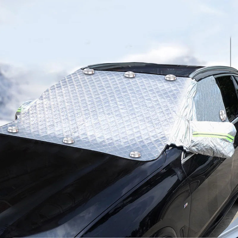 Car Snow Cover Extra Large Windshield Side Window Protector Covers For Snow Ice Sun Shade Dust Frost Freezing Accessories