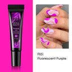 5/6pcs Fluorescent Stamping Plates Gel Nail Polish Manicure Set Hybrid Lacquer Gel For Nails Art Template Printing Accessories