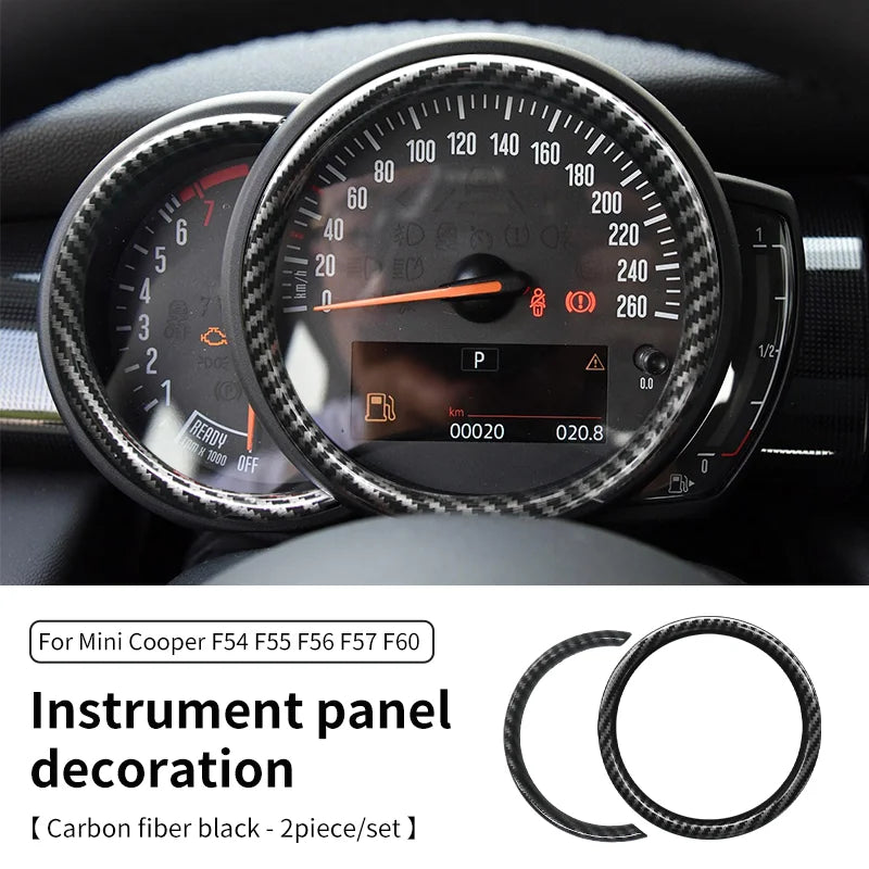 Car Tachometer Decoration Ring For Mini Cooper S F56 F55 F54 F60 Clubman Countryman Dashboard Panel Frame Cover Trim Accessories