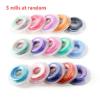 5rolls/pack Dental Orthodontic Elastic Rubber Power Chain Rubber Band Long Short Closed Elastic Ultra Power Chain High Strength