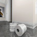 Rolled Self-Stick Baseboard Trim-Anti-Collision Waterproof Wall Waistband Sticker for Living Room Bedroom Home Decor