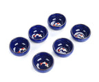 6pcs Ceramic 3D Golden Fish China tea cup set,Crackle Glaze Travel Tea Bowl Chinese Porcelain Teacup Sets Kung Fu Tea Set