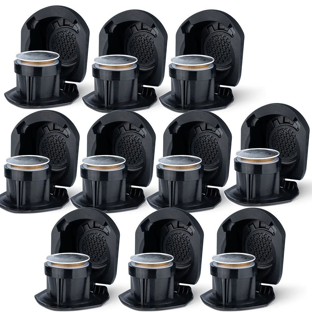 icafilas Dolce Gusto Adapter Coffee Capsule Nescafe Reusable Capsule Transfer To Nespresso Filter for Genio S / Piccolo XS
