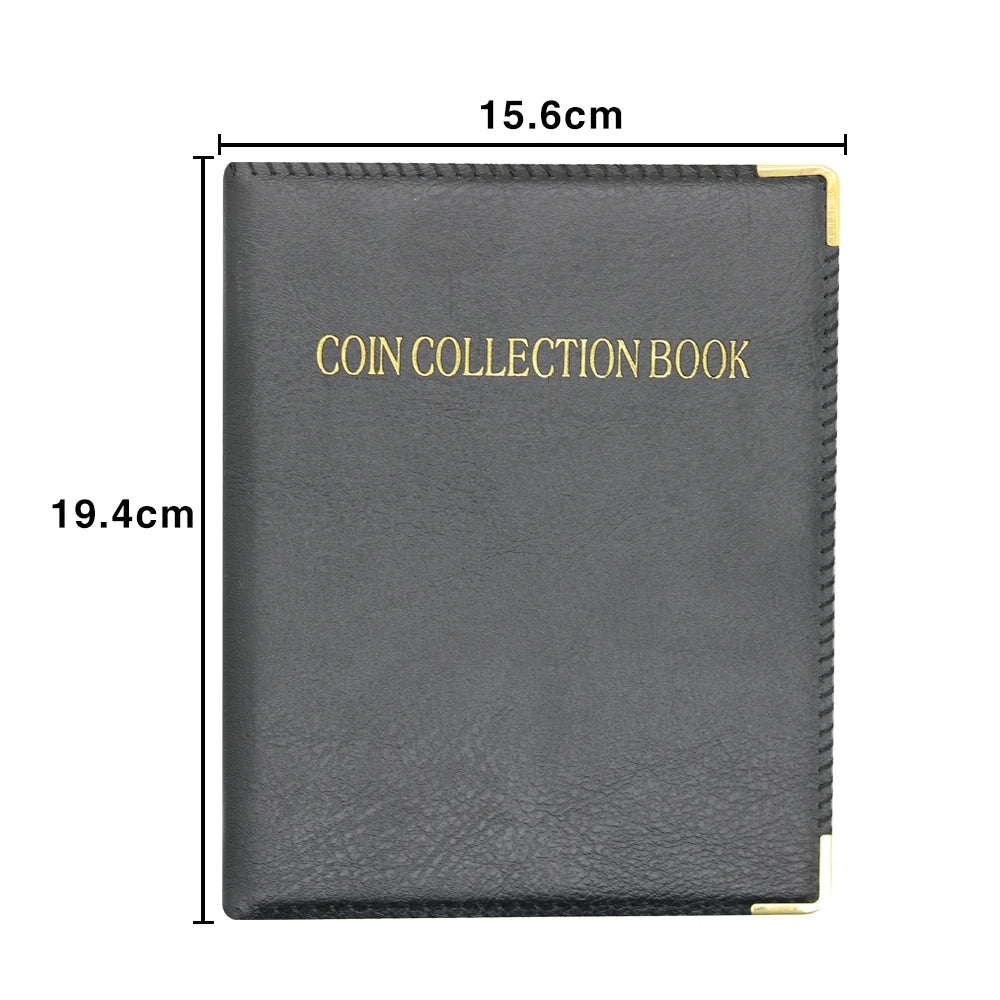 D&D 480 Pockets Coin Collection Holder Book Album for Collectors Storage Box Case Supplies for 20/25/27/30/38mm