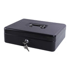 1 pc Money Box with Key -Money Tin with Lock - Medium-sized Cash Box with Coin Tray for Petty Cash Coins Notes,Home , Business