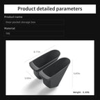 LUCKEASY Front Door Storage Box for Tesla Model Y Juniper/Model YL 2025 2026 TPE Garbage Storage Bin 2pcs Interior Accessories