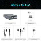 Fosi Audio K5 PRO Mini Stereo Gaming USB C Audio Headphone Amplifier DAC AMP with Mic for PS5 Desktop Powered Active Speakers