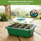 10Pcs Seed Starter Tray Mini Greenhouse Germination Kit with Humidity Dome Plant Seedling Growing Tray with Base Propagation Kit