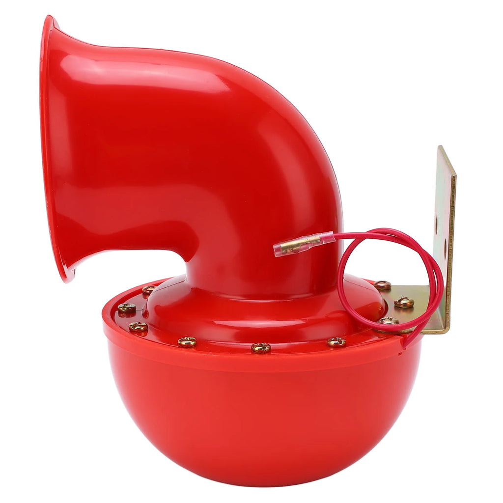 Car Horn 150db Red Air Horn Electric  Horn Cow Sound Metal Horn for Truck Train Boat Motorcycle Car Cow Sound Horn