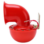 Car Horn 150db Red Air Horn Electric  Horn Cow Sound Metal Horn for Truck Train Boat Motorcycle Car Cow Sound Horn