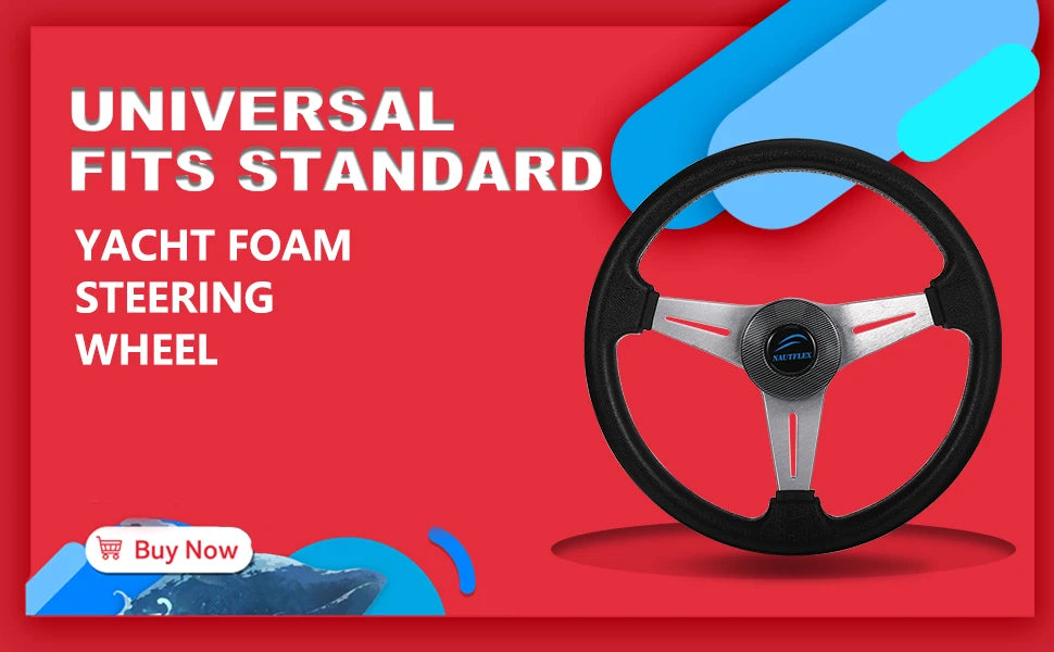Speed Boat 3 Spoke Steering Wheel Yacht Seaboat Helm