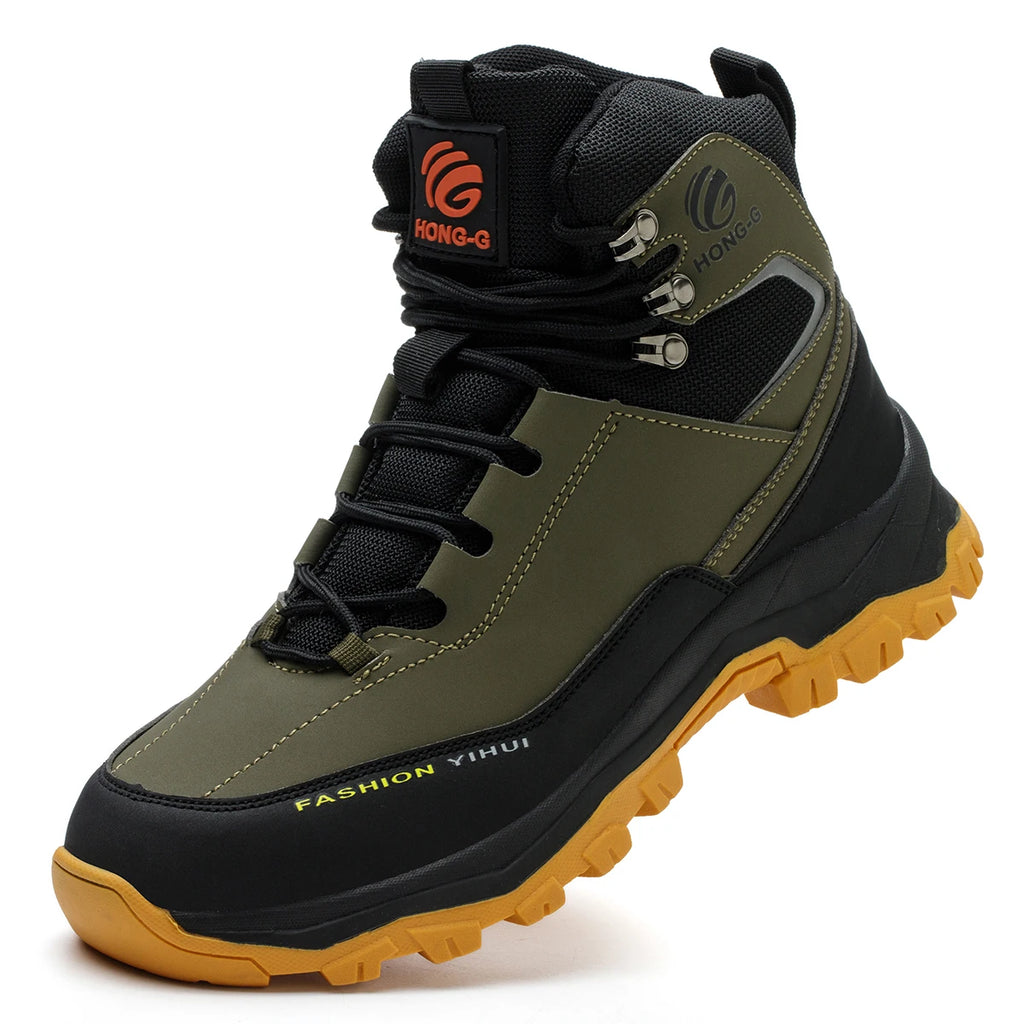 Steel Toe Cap Shoes For Men Work Boots Puncture-Proof Work Safety Shoes non-slip Protective Shoes Male Footwear Sneakers